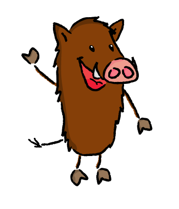 Wildschweinskizze