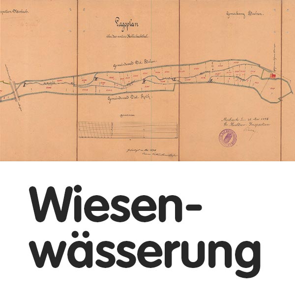 Wiesenwässerung Karte